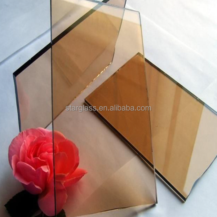 Factory Gold Bronze Grey Tinted Float Reflective Glass Price 2 - 19mm