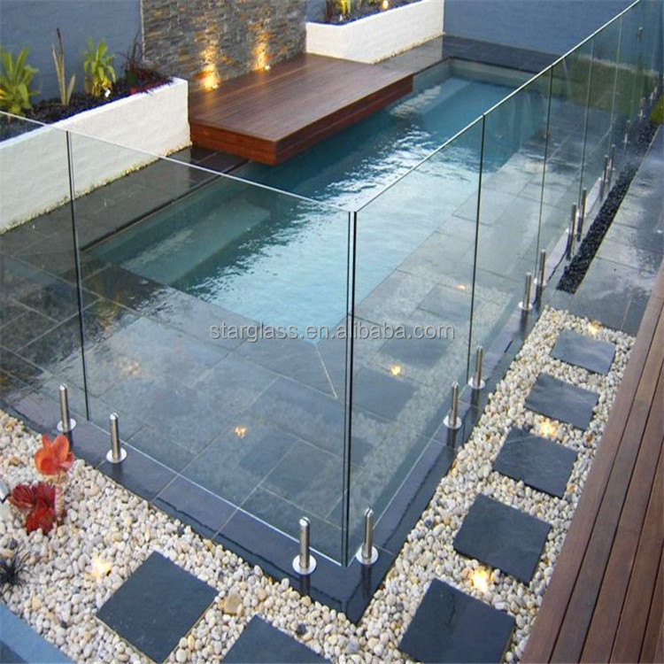 10mm 12mm Tempered Glass Swimming Pool Fence Panel