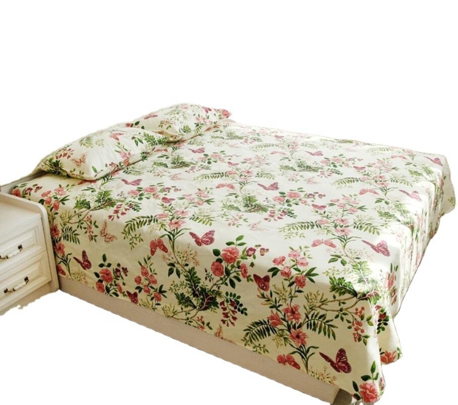 Hot Sale Source Manufacture Chinese Floral Bedspread Warm Bedspread floral kantha quilt wholesale OEM factory