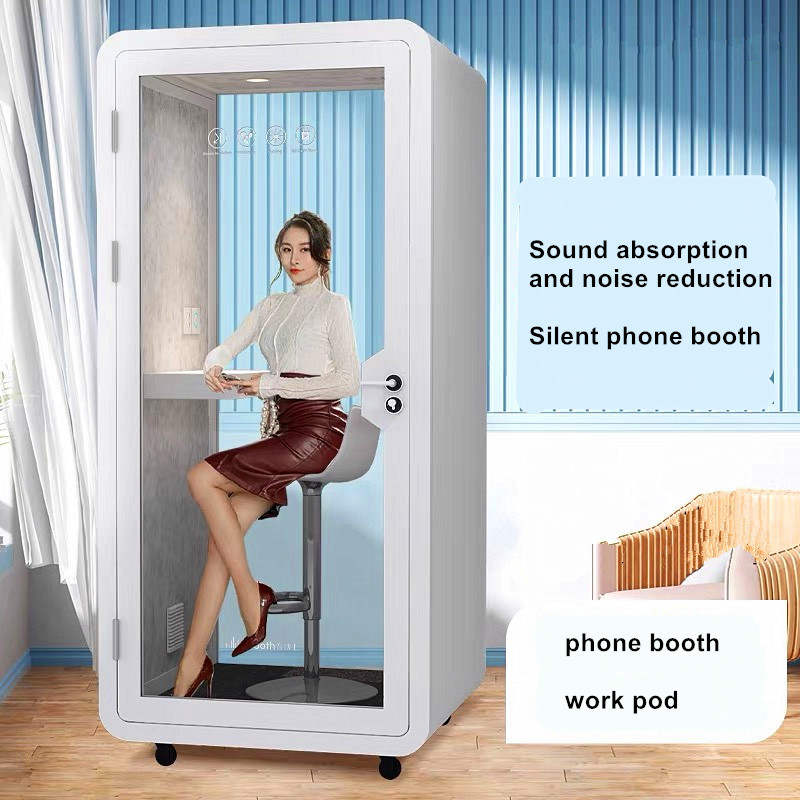 Portable acoustic meeting work office pods soundproof phone booth modular office hush pods for office