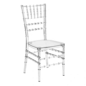 Wholesale Clear Resin Acrylic Chavari Chairs Hotel Chivari Chairs Plastic Events Wedding Transparent Chiavari Chair