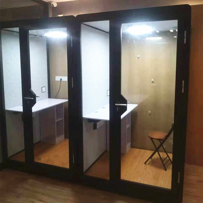 Internal office pods big room soundproof individual soundproof meditation booth with 12V silence fans