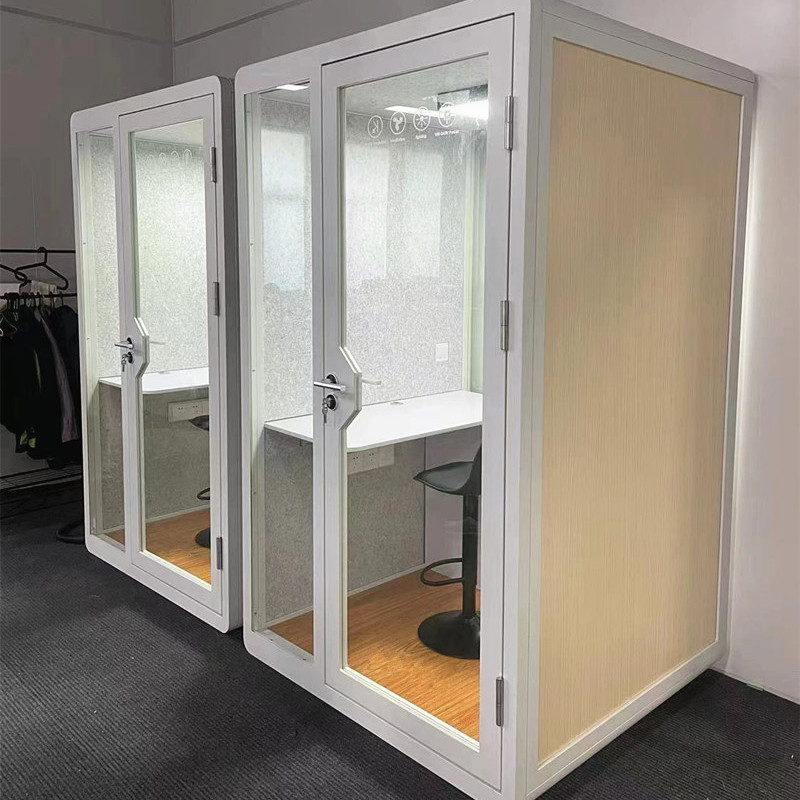 Movable Sound Proof Cabin Portable Diy Soundproof Drum Office Telephone Phone Booth For Sale