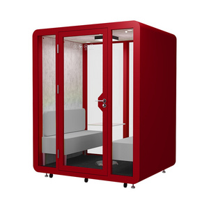 Modular acoustical privacy phone booths for open offices phone booth for home office personal soundproof booth