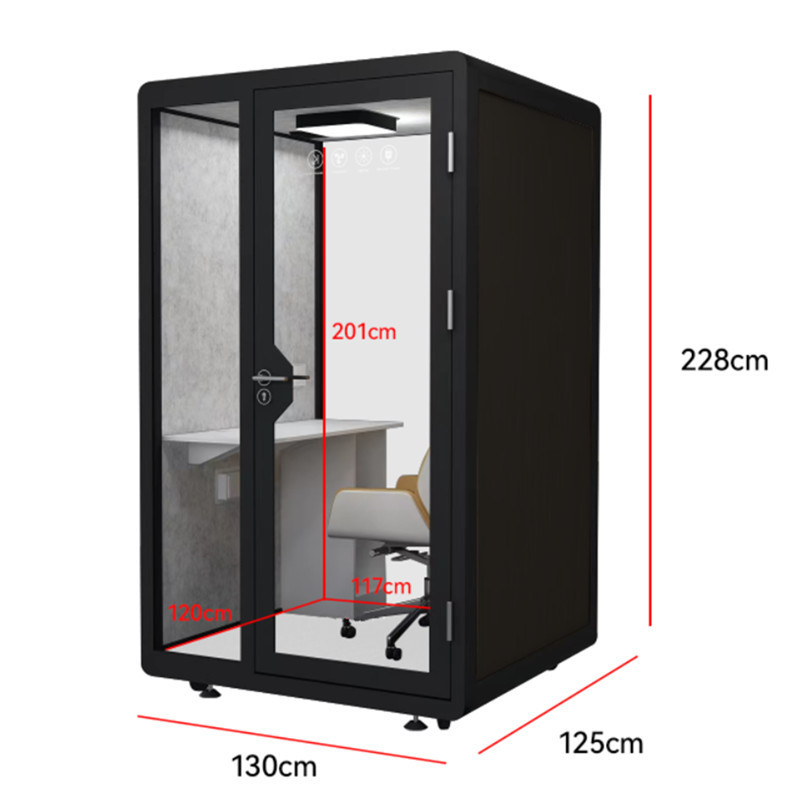 Internal office pods big room soundproof individual soundproof meditation booth with 12V silence fans