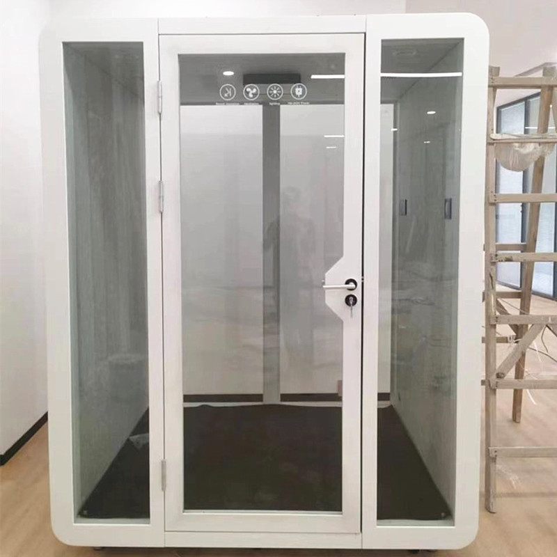 1 Person Booth room phone booth soundproof office phone booth with lightening and exhaust fan