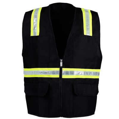 Custom Blue Red Orange Safety Work Vest With Reflective Strips Reflective Vest For Construction Cycling Motorcycle Delivery