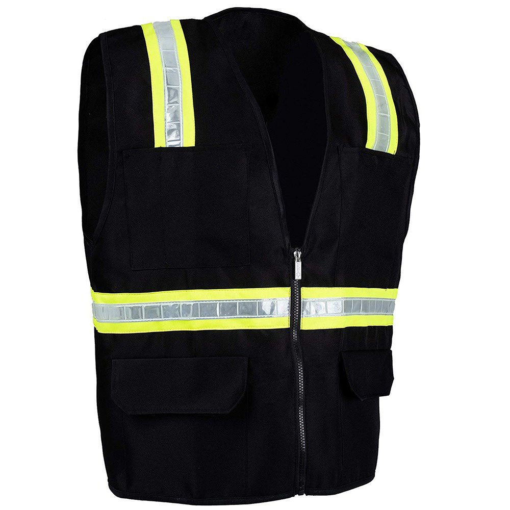 Custom Blue Red Orange Safety Work Vest With Reflective Strips Reflective Vest For Construction Cycling Motorcycle Delivery