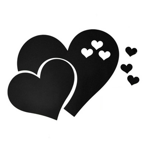 3D Love Heart Shape Acrylic Mirror Wall Stickers Home Decoration Removable Acrylic Mirror Wall Stickers