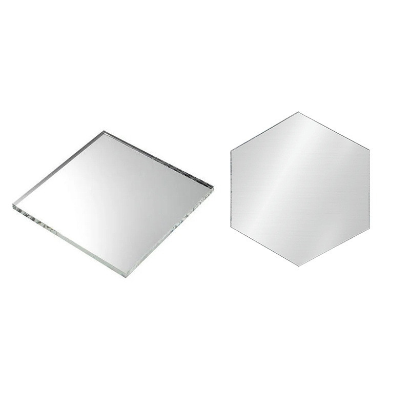 Custom Acrylic Mirror Pieces for DIY Home Decor Hexagon Acrylic Mirror Crafts Pieces Square Mirror Pieces Wall Sticker