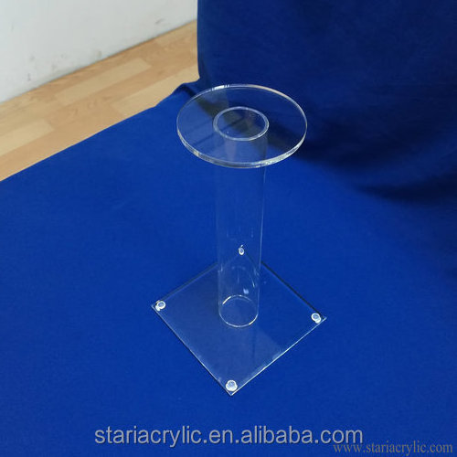 Factory Wholesale Round Higher Clear Acrylic Hat Helmet Display Stand Holder Rack