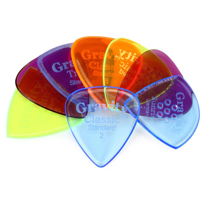 Custom Black Acrylic Guitar Picks Lucite Guitar Accessory