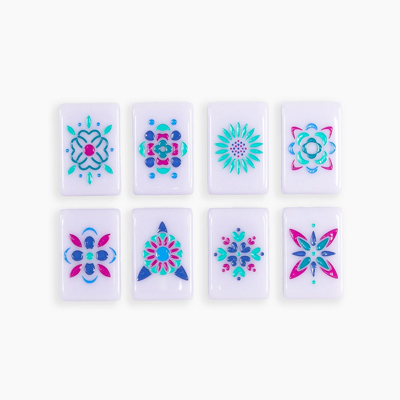 Custom Acrylic Mahjong Set Mahjong Tiles Set Lucite Acrylic Mah Jongg Gorgeous Mahjong Game Set for Family Game