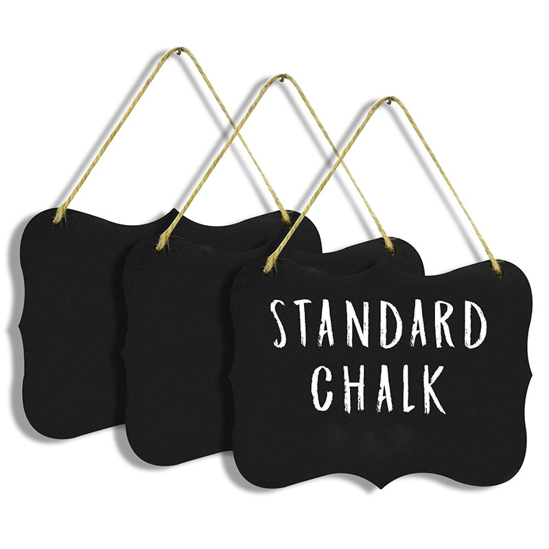 4x6 Black Acrylic Chalkboard Erasable Chalkboard Memo Message Signs Hanging Acrylic Chalkboard Message Board