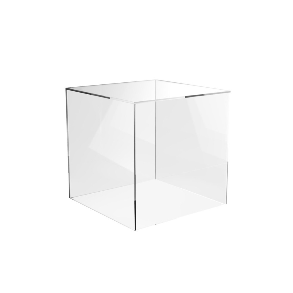 Clear Cube Riser Plastic Box Cube Transparent Acrylic Cube