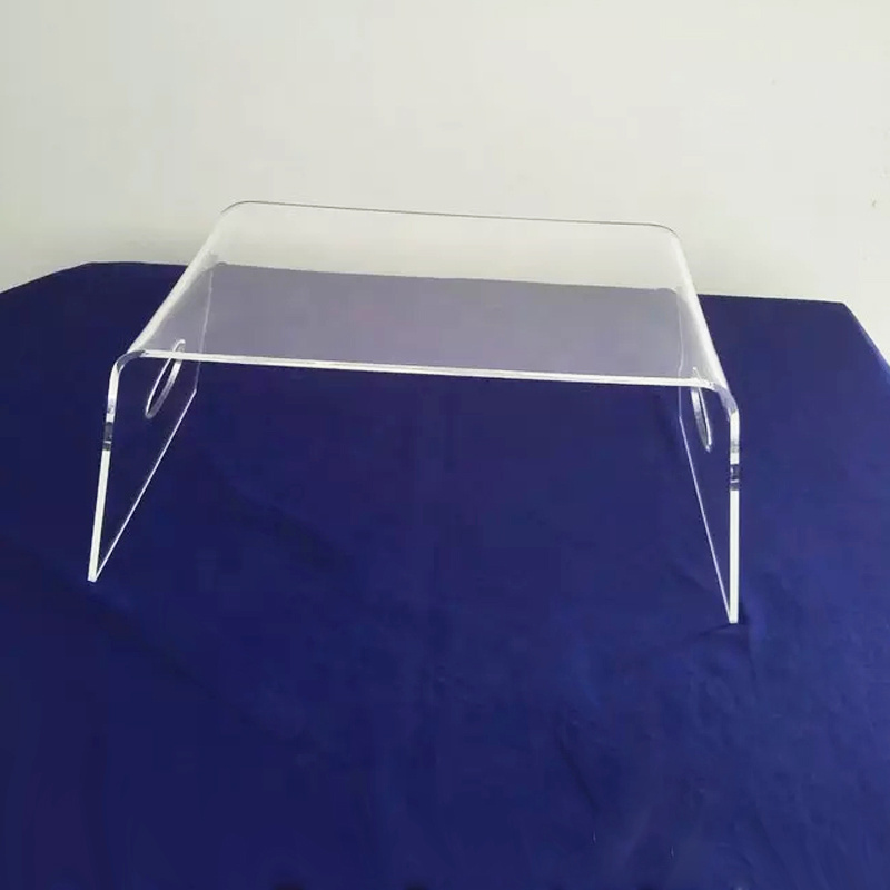 Custom Acrylic Bed Breakfast Tray, Perspex Tray Table Laptop Tray