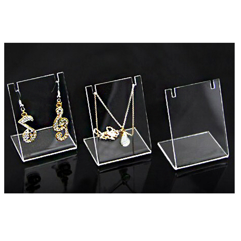 Clear Acrylic Earring Stand Jewelry Holder Necklace Stand Holder