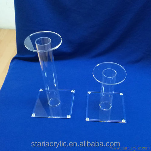 Factory Wholesale Round Higher Clear Acrylic Hat Helmet Display Stand Holder Rack