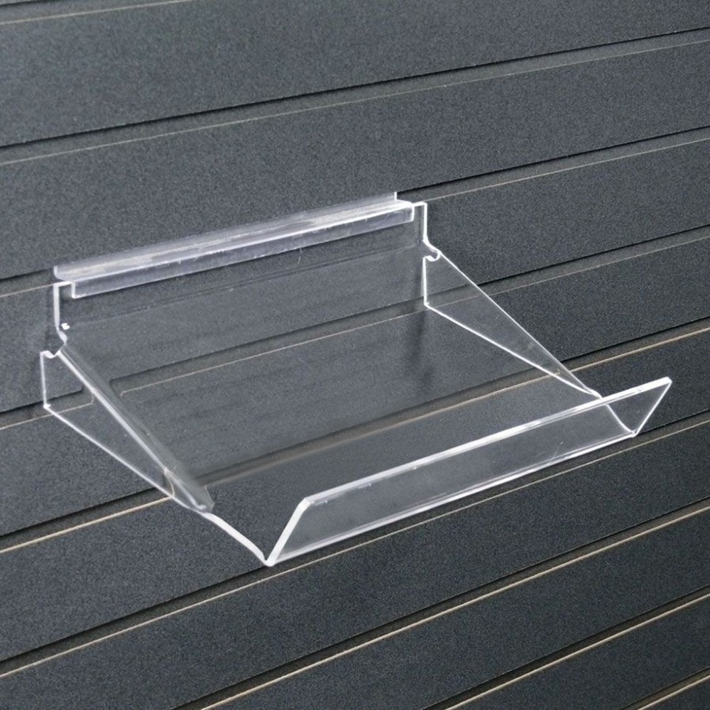 Acrylic Slatwall Shoe Shelf, Customized Acrylic Slatwall Shoe Display