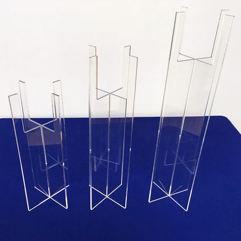 Detachable Acrylic Candle Holders Acrylic Candlestick Laser Cut Candelabra Centerpiece Portable Desktop Acrylic Candle Stand