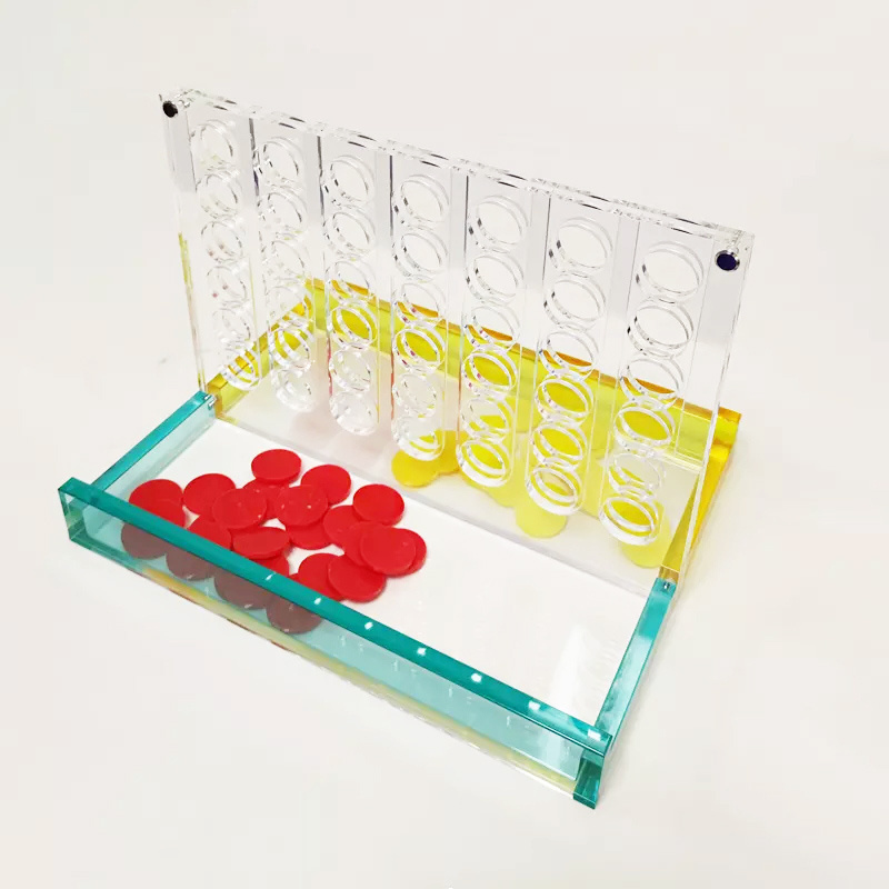 Acrylic Row Game Set Lucite Hot Sale 4 In A Row Game China Acrylic Board Game Set