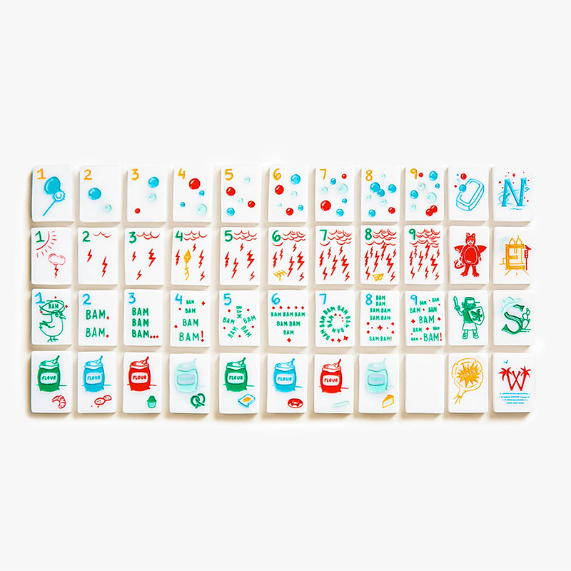 Custom Acrylic Mahjong Set Mahjong Tiles Set Lucite Acrylic Mah Jongg Gorgeous Mahjong Game Set for Family Game