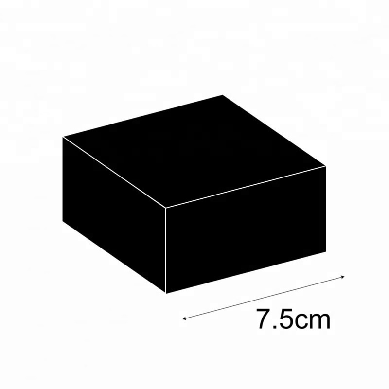 Square Black Acrylic Solid Display Block Cube Acrylic Block for Styling Stamp Jewelry Display Multi-functional Lucite Block