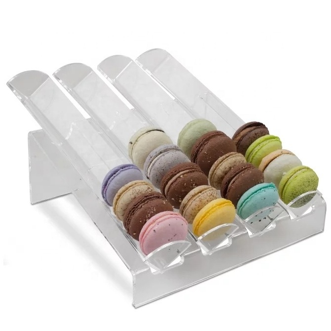 Acrylic Macaroon Display Tray Customized Acrylic Macaroon Display Tray Acrylic Chip Display Trays