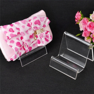 acrylic clutch bag display stand plastic wallet purse display holder rack