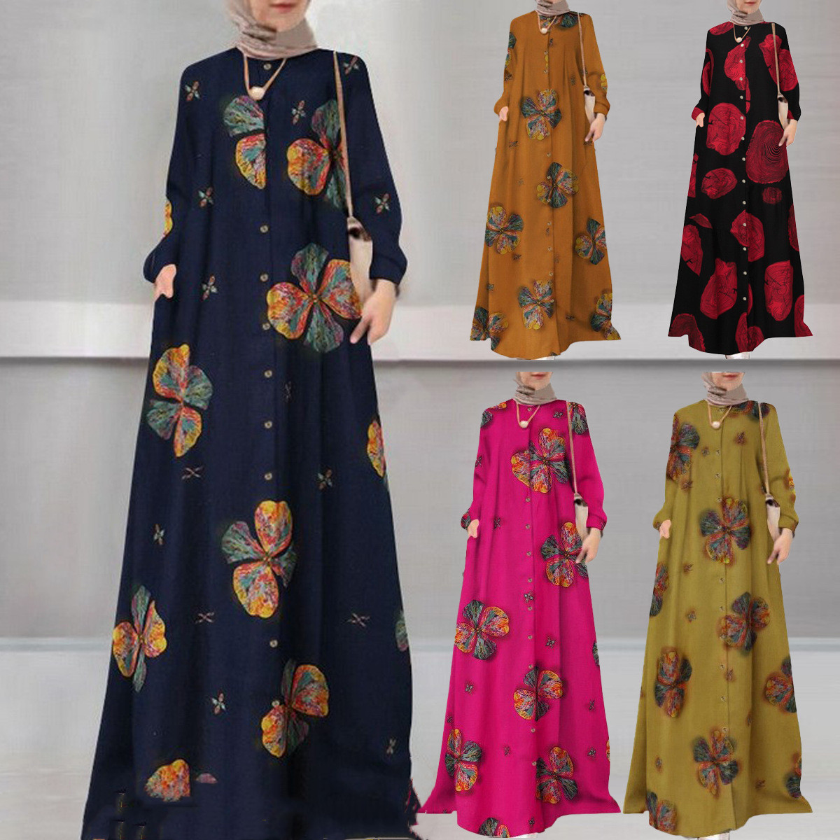 2022 wholesale turkish skirt islamic clothing women long muslim dress dubai kaftan abaya islamic clothing