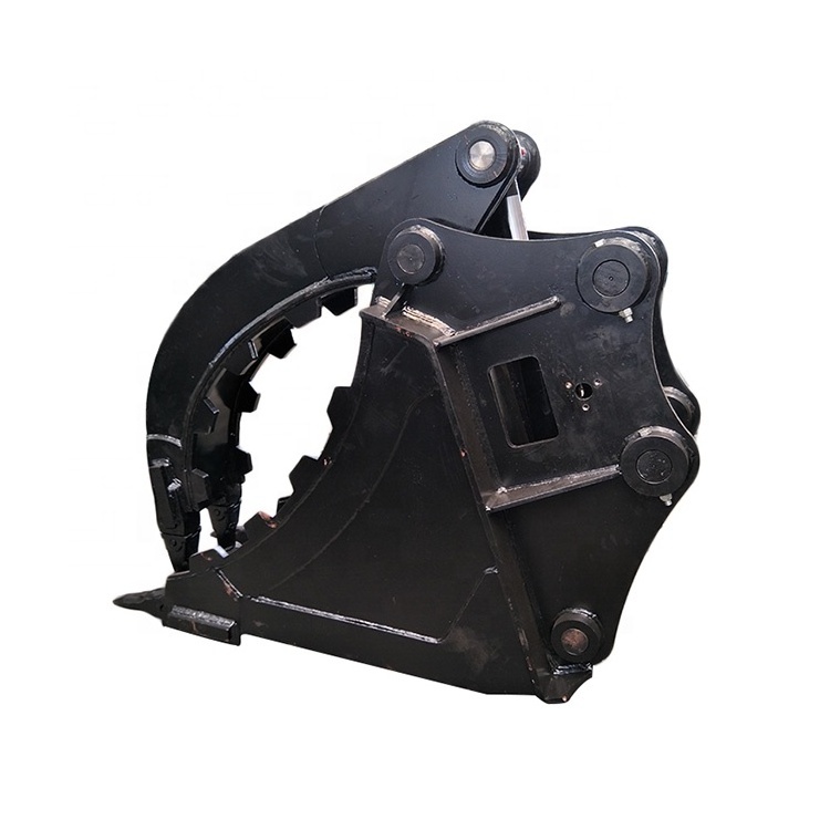 Excavator construction machinery parts hydraulic grab bucket