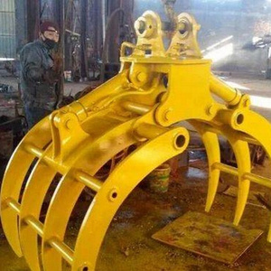 Excavator construction machinery parts hydraulic grab bucket