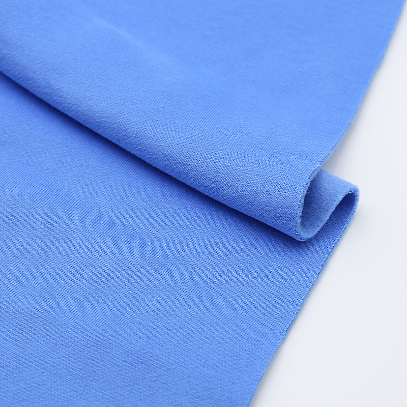 Sample free polyester cotton french terry hoodie cvc fleece fabric for wholesale