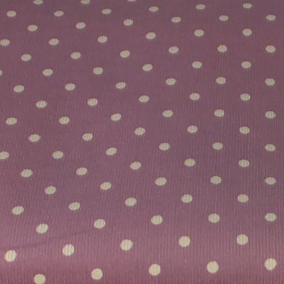 Factory Sale Cvc Simple Pattern Print Round Spot 8 Wale Stretch Corduroy Fabric For Babies