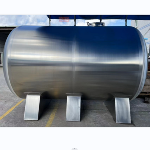 Automation 10000L Large Stainless Steel 304 Or 316 Horizontal Storage Tank For Oil And Water