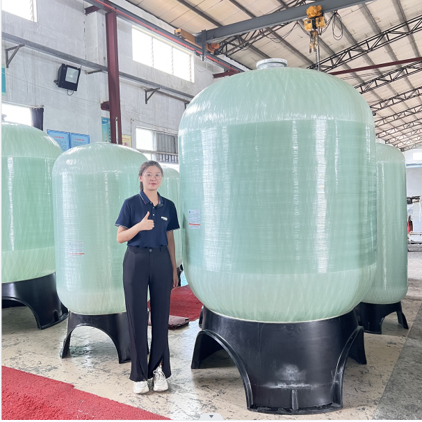 Sewage Water Treatment Plant Fiberglass FRP Septic Tank PLC