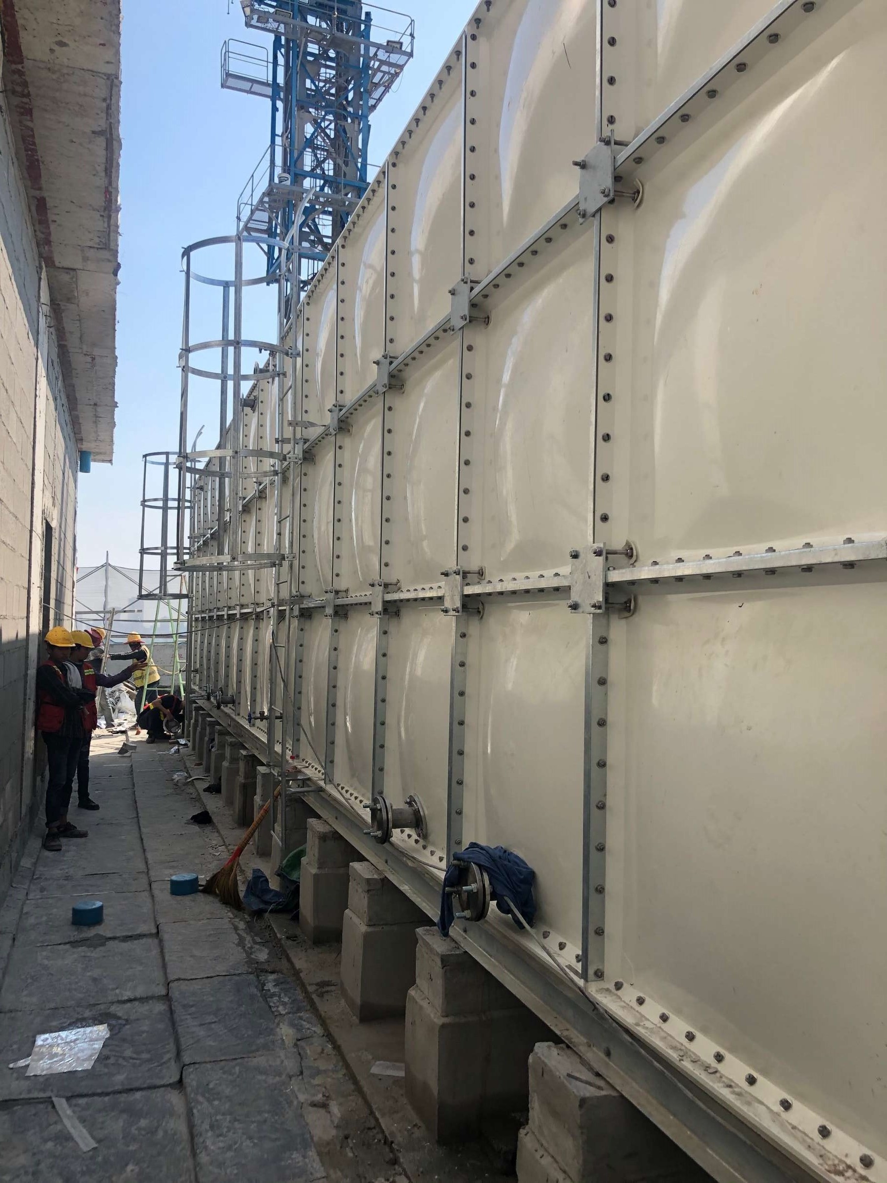 10T  chemical storage equipment, modular water tank and combined FRP/GRP/SMC water storage tank for water treatment