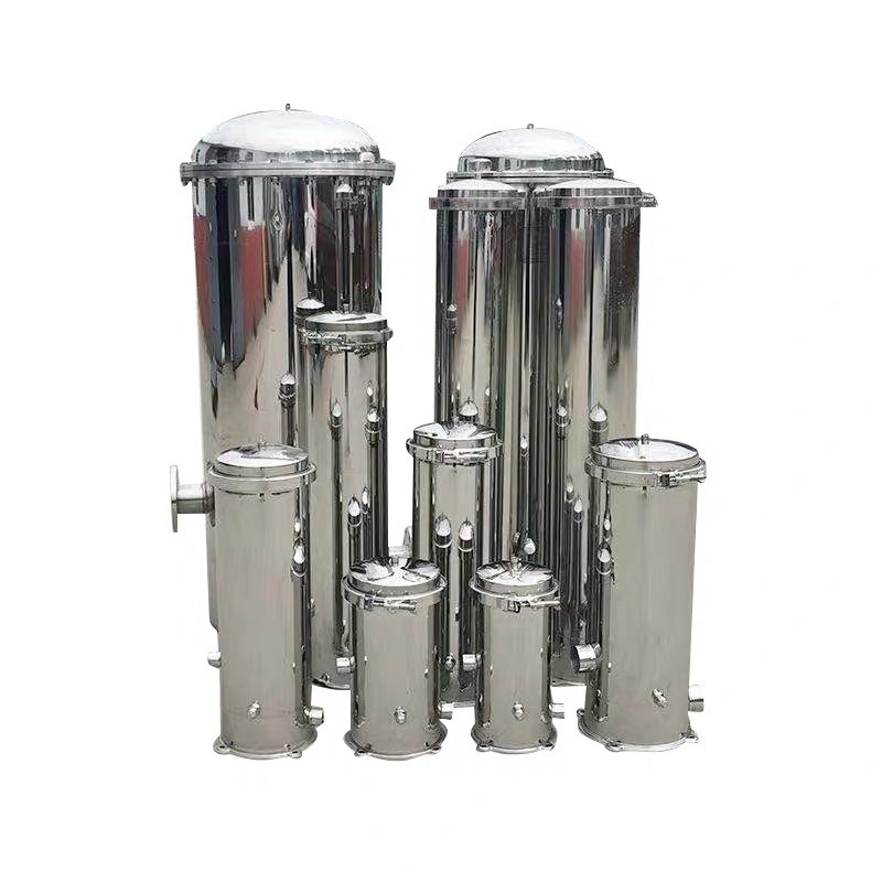 Best price SS304 316 Stainless steel cartridge filter housing machine for water filter treatment system