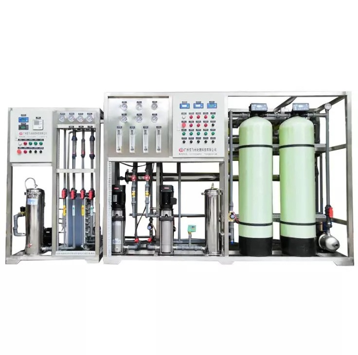 deionized water system double pass RO system with EDI module with mix bed ultra pure water for boiler electricity industry