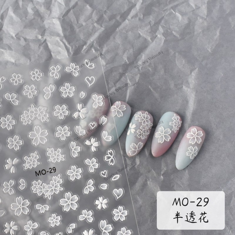 2024 5d nail stickers full kit Moon Star Shine Nail decals