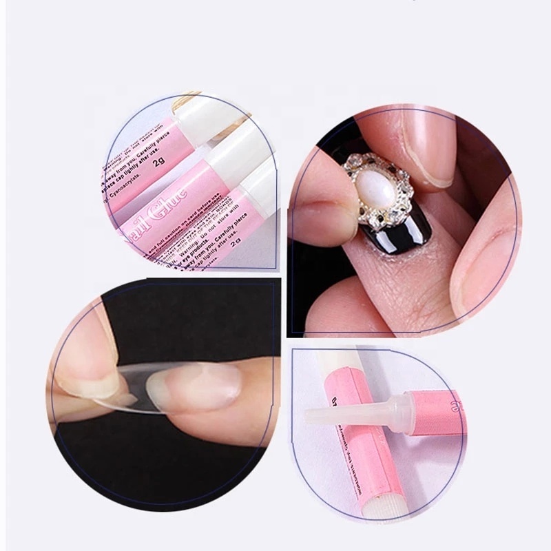 2g Mini Beauty Nail Glue False Art Decorating Tips Acrylic Glue Nail Accessories Nail Glue