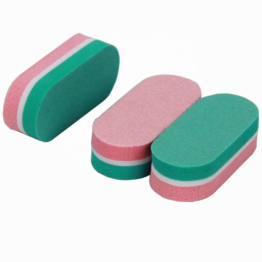 Mini high elastic polish & shine nail file 100/180 Customized High Quality Oem Eva Colorful Sponge Mini Nail File Buffer Block