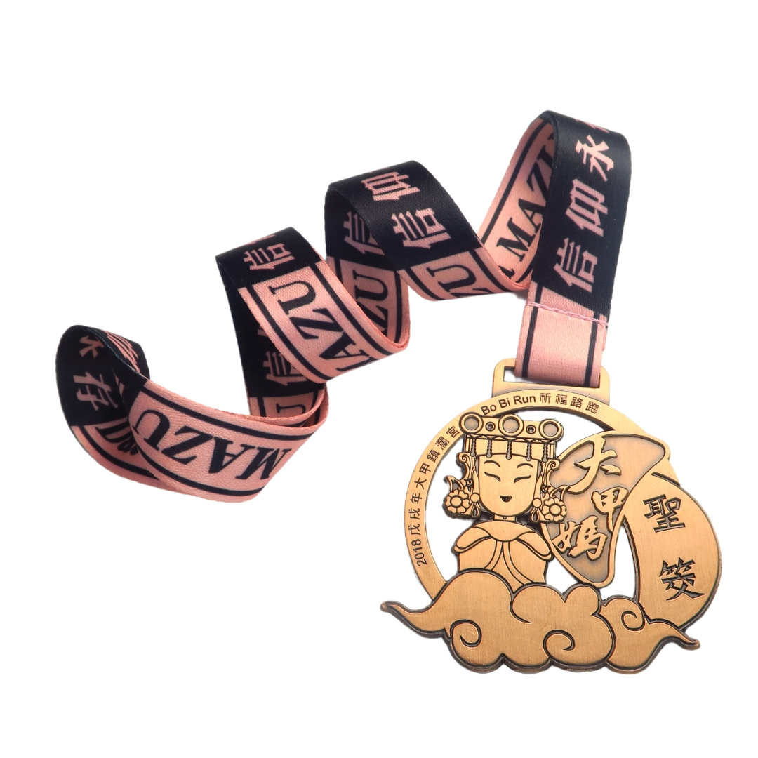 Running Marathon Competition Metal Bronze Gold Custom Trophies And Medals