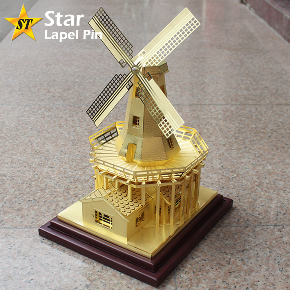 Custom Metal Souvenir DIY Gift Gold Paris Eiffel Tower 3D Brass Model