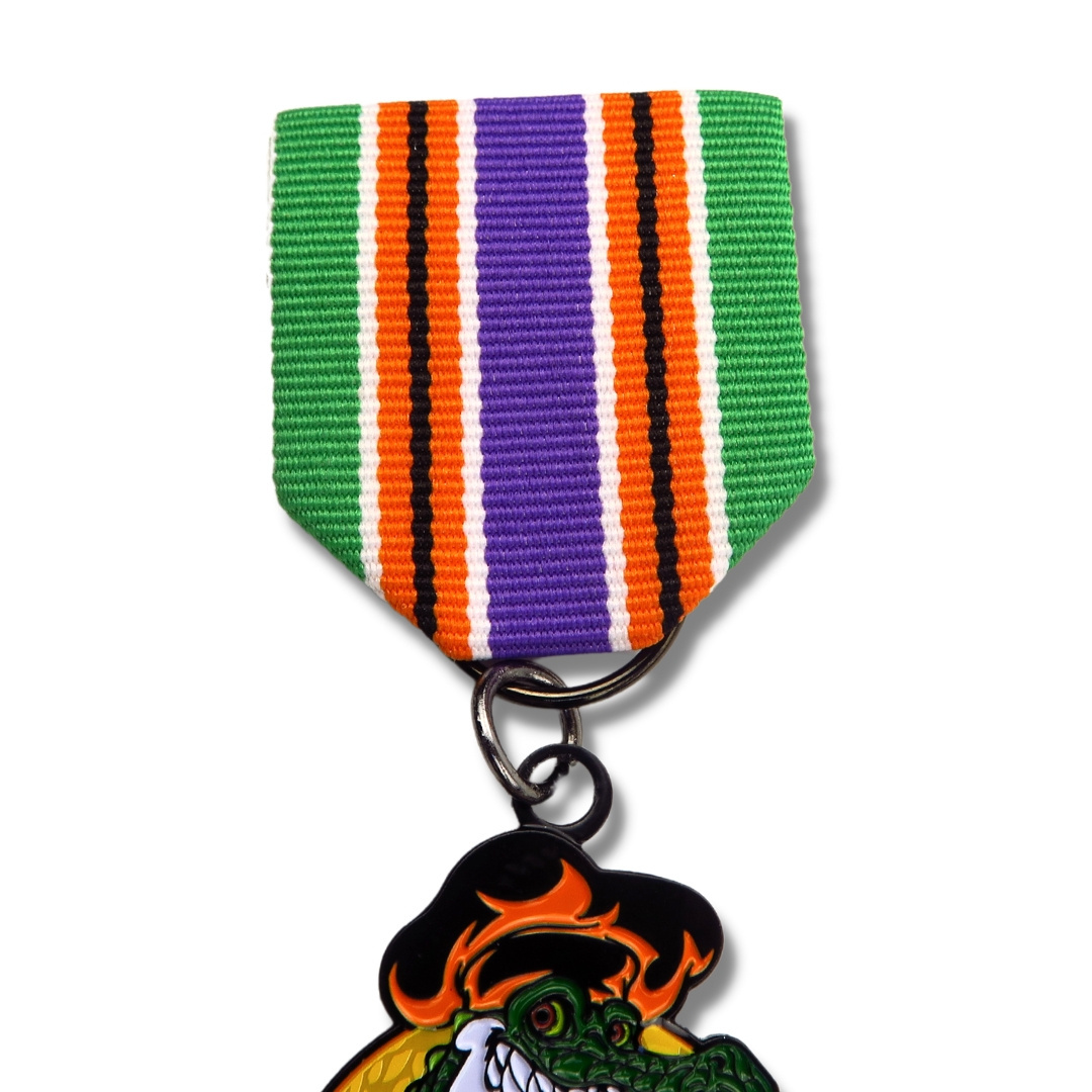 Wholesale Custom Fiesta 3D Medal Ribbon Bars Metal Badge Fiesta Medals