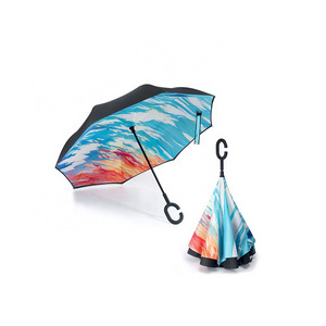 Wholesale Manufacture Cheap UV Protection Parasols Inverted Umbrellas