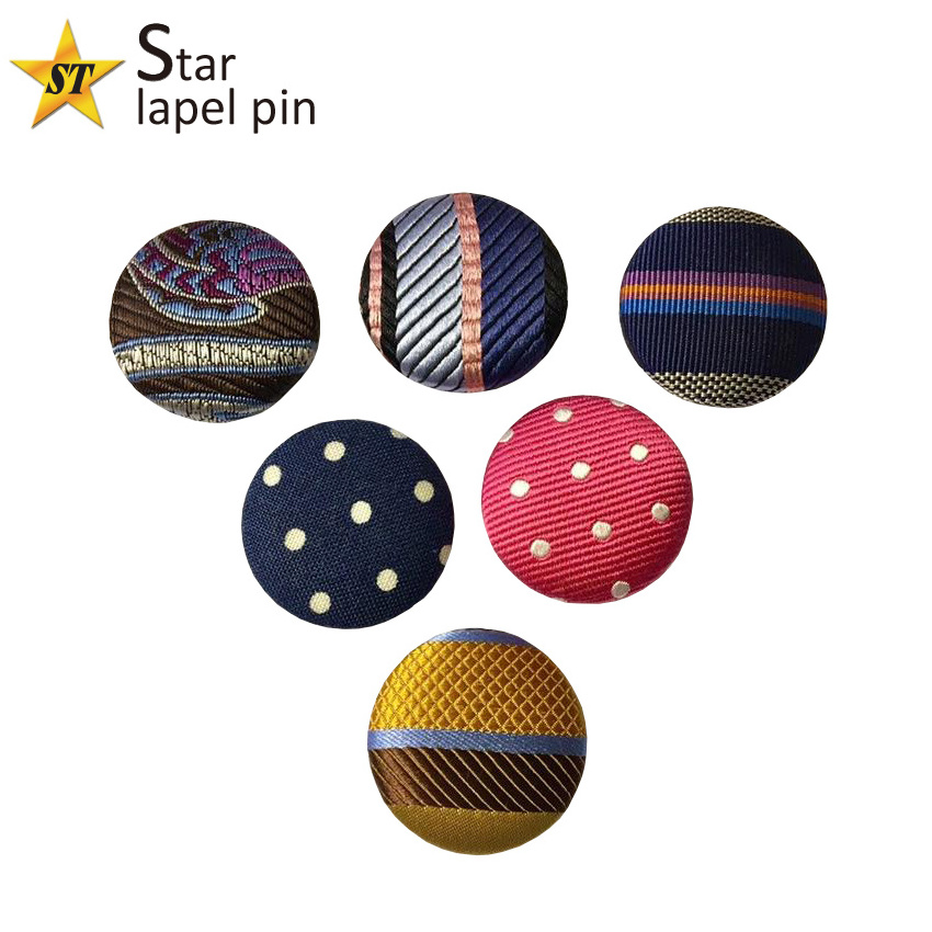 Personalized fabric covered buttons for clothes