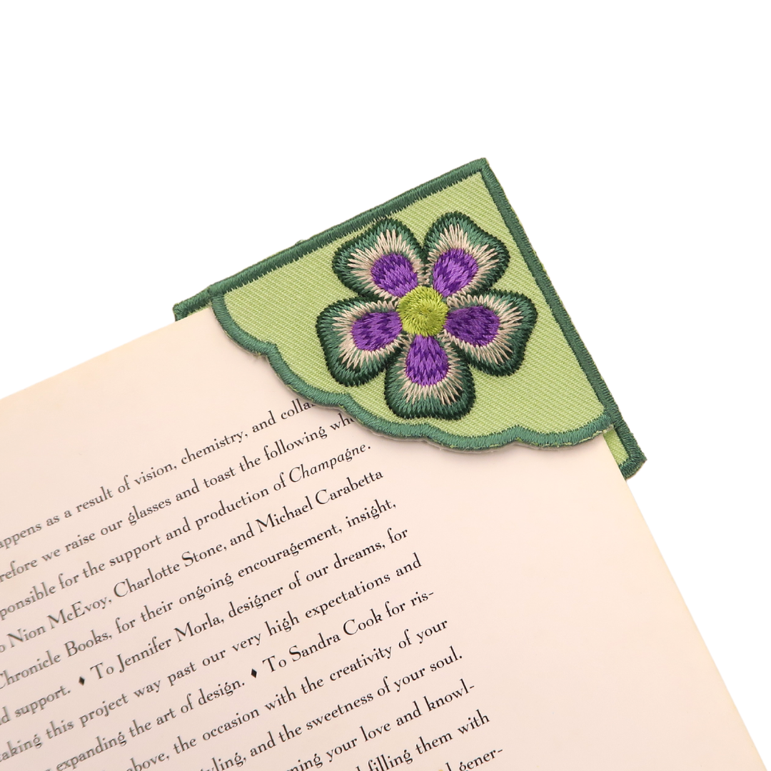 Wholesale Embroidery Corner Bookmark Cartoon Woven Patch Bookmarks Business Gift