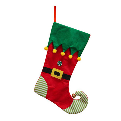 Wholesale Custom Logo Stocking Holder Candy Bag Christmas Tree Christmas Stockings Party Kids