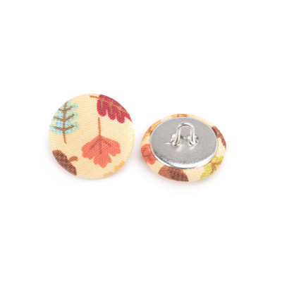 Personalized fabric covered buttons for clothes